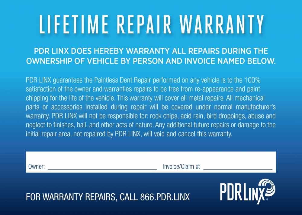 All vehicle repairs come with a Lifetime Repair Warranty and a 100% satisfaction guarantee.