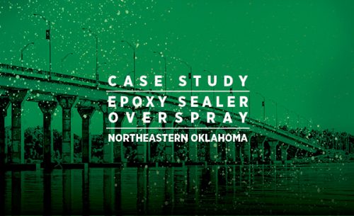 Epoxy sealer overspray