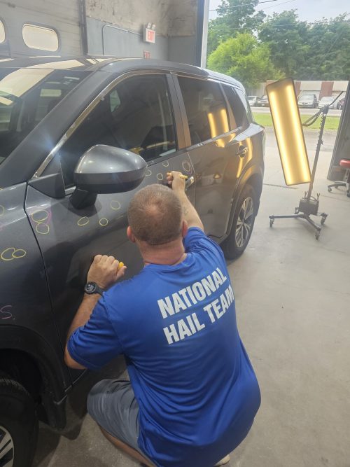 Our Hail repair Technicians at Milt’s Precision Collision